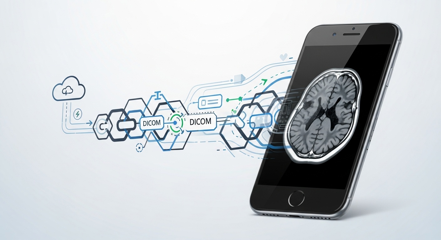 Hoe een DCM-bestand te openen op een iPhone - Gemaakt door PostDICOM